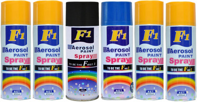 

F1 Multicolor Spray Paint 450 ml(Pack of 6)