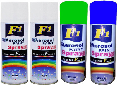 

F1 Multicolor Spray Paint 450 ml(Pack of 4)