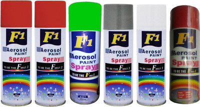 

F1 Multicolor Spray Paint 450 ml(Pack of 6)