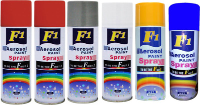 

F1 Multicolor Spray Paint 450 ml(Pack of 6)