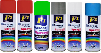 

F1 Multicolor Spray Paint 450 ml(Pack of 6)
