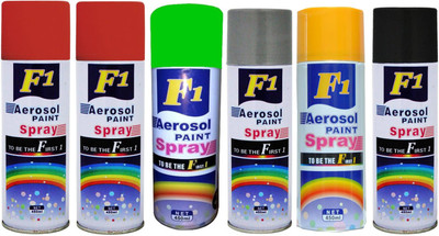 

F1 Multicolor Spray Paint 450 ml(Pack of 6)