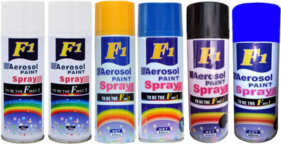 

F1 Multicolor Spray Paint 450 ml(Pack of 6)