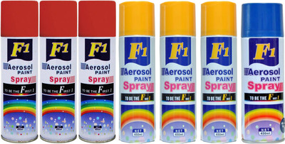 

F1 Multicolor Spray Paint 450 ml(Pack of 7)