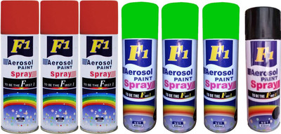

F1 Multicolor Spray Paint 450 ml(Pack of 7)