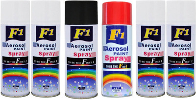 

F1 Multicolor Spray Paint 450 ml(Pack of 6)