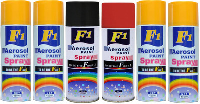 

F1 Multicolor Spray Paint 450 ml(Pack of 6)