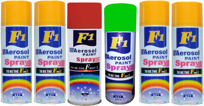 

F1 Multicolor Spray Paint 450 ml(Pack of 6)