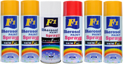 

F1 Multicolor Spray Paint 450 ml(Pack of 6)