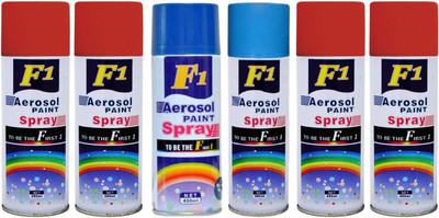 

F1 Multicolor Spray Paint 450 ml(Pack of 6)