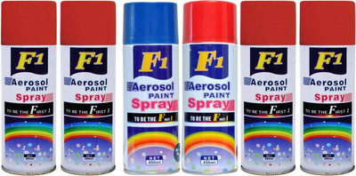 

F1 Multicolor Spray Paint 450 ml(Pack of 6)