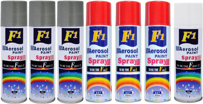 

F1 Multicolor Spray Paint 450 ml(Pack of 7)