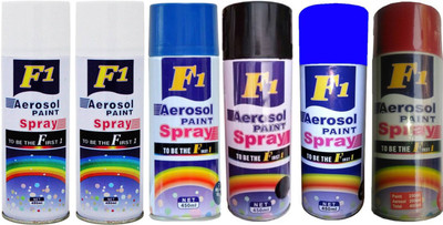 

F1 Multicolor Spray Paint 450 ml(Pack of 6)