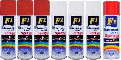 F1 Multicolor Spray Paint 450 ml(Pack of 7)