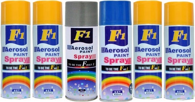 

F1 Multicolor Spray Paint 450 ml(Pack of 6)