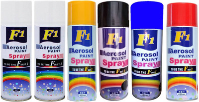 

F1 Multicolor Spray Paint 450 ml(Pack of 6)