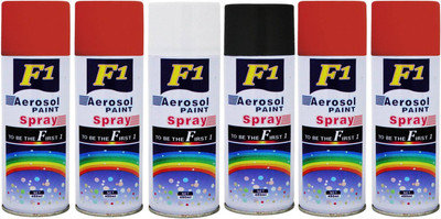 F1 Multicolor Spray Paint 450 ml(Pack of 6)
