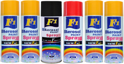 

F1 Multicolor Spray Paint 450 ml(Pack of 6)