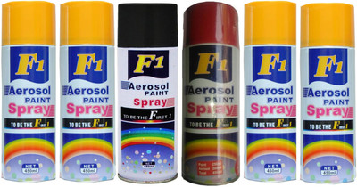 

F1 Multicolor Spray Paint 450 ml(Pack of 6)
