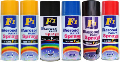 

F1 Multicolor Spray Paint 450 ml(Pack of 6)
