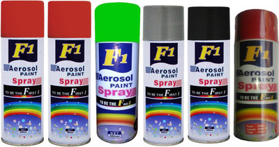 

F1 Multicolor Spray Paint 450 ml(Pack of 6)