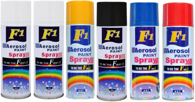 

F1 Multicolor Spray Paint 450 ml(Pack of 6)