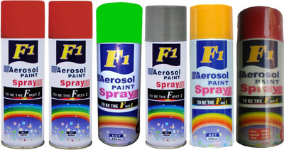 

F1 Multicolor Spray Paint 450 ml(Pack of 6)