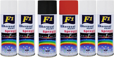 

F1 Multicolor Spray Paint 450 ml(Pack of 6)
