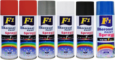 

F1 Multicolor Spray Paint 450 ml(Pack of 6)