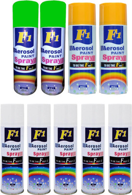 

F1 Multicolor Spray Paint 450 ml(Pack of 9)