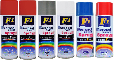 

F1 Multicolor Spray Paint 450 ml(Pack of 6)