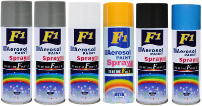 

F1 Multicolor Spray Paint 450 ml(Pack of 6)