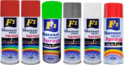 

F1 Multicolor Spray Paint 450 ml(Pack of 6)
