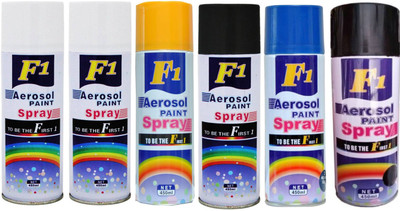 

F1 Multicolor Spray Paint 450 ml(Pack of 6)