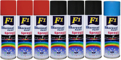 

F1 Multicolor Spray Paint 450 ml(Pack of 7)