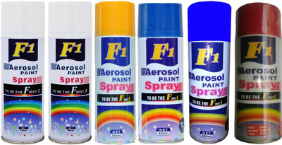

F1 Multicolor Spray Paint 450 ml(Pack of 6)