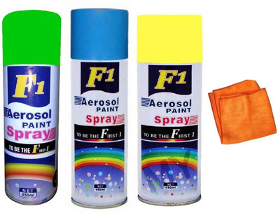 F1 Multicolor Spray Paint 450 ml(Pack of 3)