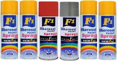 

F1 Multicolor Spray Paint 450 ml(Pack of 6)