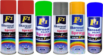

F1 Multicolor Spray Paint 450 ml(Pack of 6)