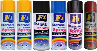 

F1 Multicolor Spray Paint 450 ml(Pack of 6)