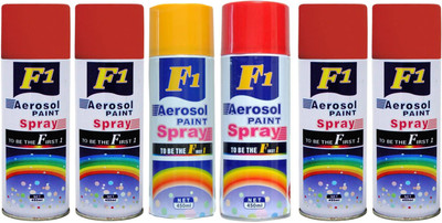 

F1 Multicolor Spray Paint 450 ml(Pack of 6)