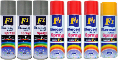 

F1 Multicolor Spray Paint 450 ml(Pack of 7)