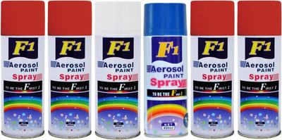 

F1 Multicolor Spray Paint 450 ml(Pack of 6)