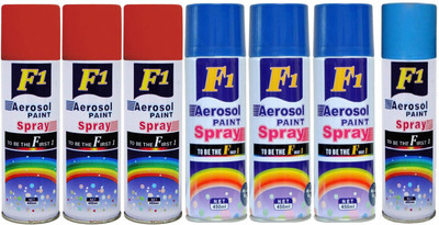 

F1 Multicolor Spray Paint 450 ml(Pack of 7)