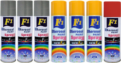 

F1 Multicolor Spray Paint 450 ml(Pack of 7)