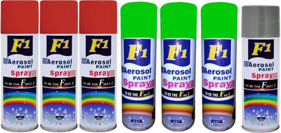 

F1 Multicolor Spray Paint 450 ml(Pack of 7)