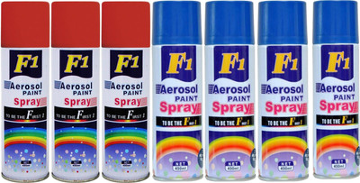 

F1 Multicolor Spray Paint 450 ml(Pack of 7)