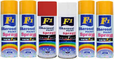 

F1 Multicolor Spray Paint 450 ml(Pack of 6)