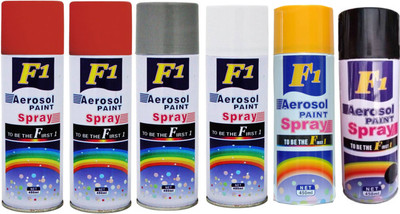 

F1 Multicolor Spray Paint 450 ml(Pack of 6)