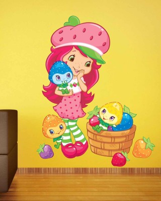 RNG 60 cm cute girl snow white animated cartoons 3d wall sticker in hd quality Self Adhesive Sticker(Pack of 1)
